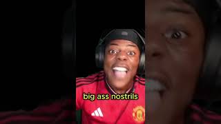 ISHOWSPEED TRIES NOT TO LAUGH WHILE KSI SINGS THICK OF IT ishowspeed ksi thickofit ksiolajidebt [upl. by Eiahpets]