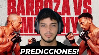 UFC FIGHT NIGHT BARBOZA VS MURPHY PREDICCIONES [upl. by Kcirdnek]