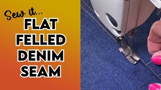 Sew a flat felled denim seam perfectly  with these tips [upl. by Herwick]