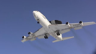 Boeing E3B Sentry  Landing [upl. by Haidabej672]