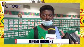 CAMEROUN 21 BURKINA FASO  RÉACTION D’APRÈS MATCH JEROME ONGUENE CAN 2021 [upl. by Eadwina746]