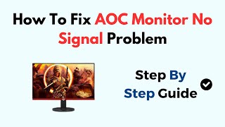 How To Fix AOC Monitor No Signal Problem [upl. by Aguste479]