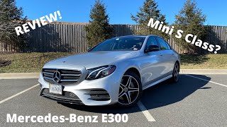 2019 Mercedes E300 REVIEW  A SMALLER SCLASS [upl. by Ailimaj]