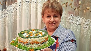 🎄Салат Мимоза  часть Новогоднего праздничного стола Рецепт вкусного слоёного салата [upl. by Allerie]