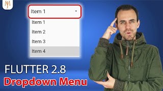 Flutter Tutorial  Dropdown Menu 2022 DropdownButton [upl. by Ahtabat548]