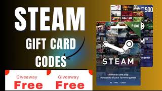 Free Steam Wallet Gift Card Codes in 2024 Unused  How To Get Free Steam Gift Card Codes 2024 [upl. by Stoddart]