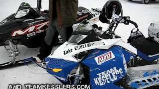 Team Kesslers Braaap City MI Jan 3031 09 Snowmobile [upl. by Nanor]