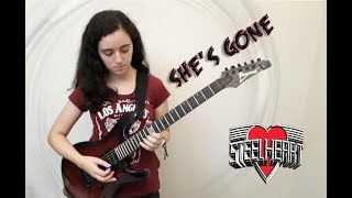 Shes gone by Steelheart Intro and main solo cover [upl. by Barren32]