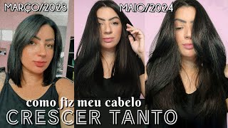 COMO FAZER O CABELO CRESCER MAIS RÁPIDO ✨💆🏻‍♀️ O que me ajudou a fazer meu cabelo crescer tanto [upl. by Enala321]