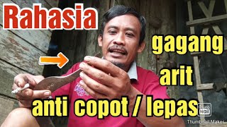 cara agar gagang arit tidak gampang copot atau lepas [upl. by Eissolf]