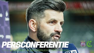 RSC ANDERLECHTCERCLE BRUGGE  C P0  Persconferentie na de wedstrijd 30 [upl. by Hakym]