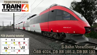 Austrian Safety Systems Sifa PZB 90 in Vorarlberg Train Sim World  tutorial [upl. by Aierb895]