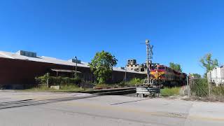 KCS 4707 leads a southbound manifest at 12th St 2 in Kansas City Missouri [upl. by Pucida]