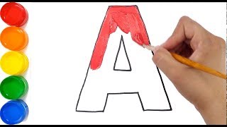 Learn Alphabet A to Z with Drawing amp Coloring for Kids [upl. by Calley]