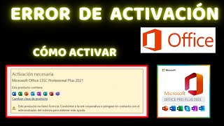 ✅Solucionar ERROR DE ACTIVACIÓN de Microsoft Office 2024  ACTIVACIÓN DE OFFICE [upl. by Sset]