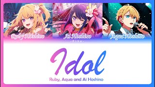 IDOL 「アイドル」  ChorusMashup Ai Ruby amp Aqua Hoshino  Full ROM ESPENG Color Coded  Oshi no Ko OP [upl. by Aneehsat918]