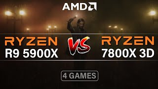 Ryzen 5900X VS 7800X 3D In the Latest Games [upl. by Ennagem]