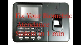 Biometric Attendance System Hack No Screen [upl. by Anaed]