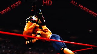 WWE 2K23 ALL MENS FINISHERS 2K HD [upl. by Marie-Jeanne]