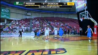 Okanogans Kara Staggs drives to the basket and finishes with a scoop shot [upl. by Miko]