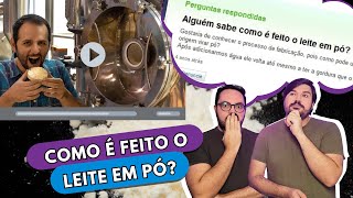 Você Sabe Como o Leite em Pó é Feito E o Café Solúvel React Manual do Mundo [upl. by Dhiren]