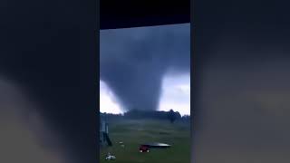 THE TORNADO IS COMING RIGHT AT THEM tornado tornadodamage hurricane weather shorts scary [upl. by Bautram567]