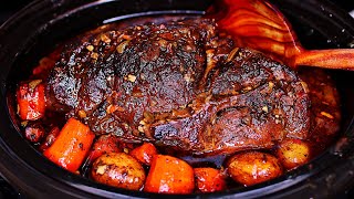 Slow Cooker Sunday Pork Roast Recipe  How to make pork pot roast [upl. by Manon]