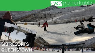 Skiing at The Remarkables  Queenstown New Zealand [upl. by Einohpets]