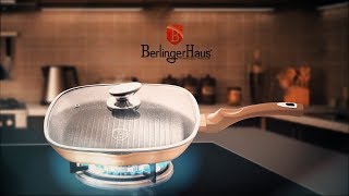 Berlinger Haus Metallic Line Rosegold Edition Grill Pan With Lid Presentation BH1610N [upl. by Forlini]