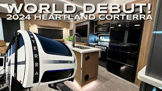 The MOST BEAUTIFUL interior Ive EVER seen in an RV NEW 2024 Heartland Corterra 30 [upl. by Angadresma]