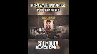 Only Legends Didnt Miss The Black Ops 2 Intro Which Revealed Masons Canon Fate 🗿🔥shorts cod bo6 [upl. by Airpac68]