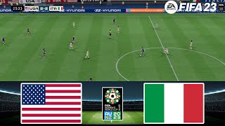 FIFA 23  USA vs Italy 16102024  FIFA Womens World Cup 2023  Gameplay PS5 [upl. by Nagar]