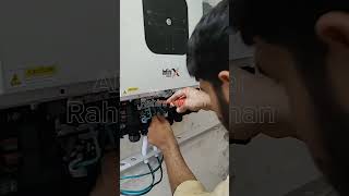 Solar inverter installation solarinverter solarpanel solarsystemsinpakistan [upl. by Hazaki]