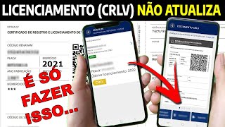 LICENCIAMENTO PAGO NÃƒO ATUALIZA NO APP CARTEIRA DIGITAL DE TRÃ‚NSITO  COMO ATUALIZAR O CRLV [upl. by Ojytteb]