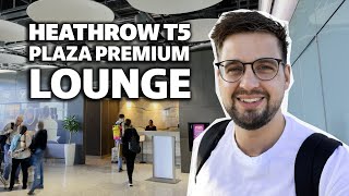 Heathrow Terminal 5  Plaza Premium Lounge Review  Priority Pass [upl. by Batista]