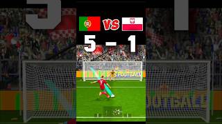 Portugal VS Poland Penalty Challenge 🤯🥵efootball football fifa cr7 portugal poland viralshort [upl. by Quiteri488]