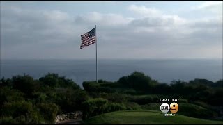 Donald Trump Fights To Keep Large American Flag Flying At Golf Course [upl. by Eitsirc]