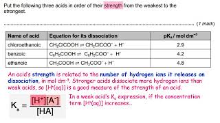 Weak acid strength from pKa values and constructing conjugate acid base pairs [upl. by Aenert]