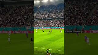 FCSB vs RFS EUROPA LEAGUE football goals europaleague fcsb stadium friends win skills [upl. by Utley]