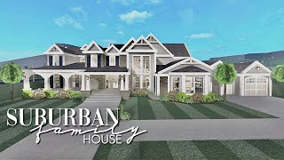 Bloxburg Suburban Family Mansion  No Large Plot  Realistic House Build [upl. by Christabelle774]