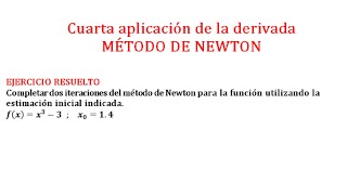 Método de newton ejemplo 1 [upl. by Dettmer]