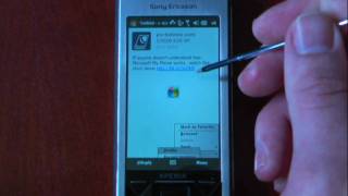 Twikini A Windows Mobile Twitter Client  Pocketnow [upl. by Xenos98]