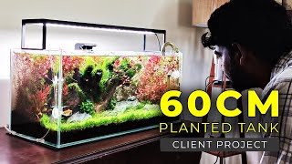 60CM Planted Aquarium  Planted Tank Setup in Tamil  Client Project  Amudh Aquascapes [upl. by Lacee159]