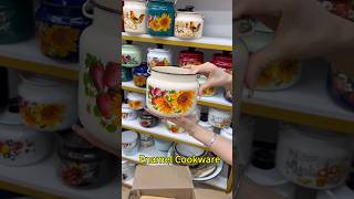 Exquisite enamel cookware can hold vegetable oil honey milk enamel cookware kitchenware [upl. by Yellat]