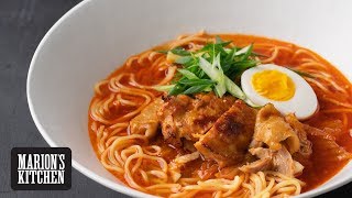 Spicy Korean Chicken Ramen  Marions Kitchen [upl. by Auston]