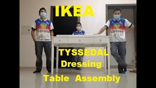 IKEA TYSSEDAL Dressing Table Assembly [upl. by Eiduj]