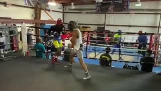 Shakur Stevenson sparring  Esnews boxing [upl. by Cyndia317]