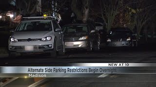 Alternate side parking restrictions start Friday in Madison [upl. by Cobbie]