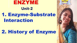 Unit2  EnzymeSubstrate Interaction  History of Enzyme  Easily Explained [upl. by Butcher441]