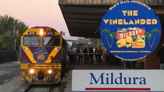 FIRST EVER Standard Gauge Passenger Train to Mildura The Vinelander returns with 707 Operations [upl. by Breban]